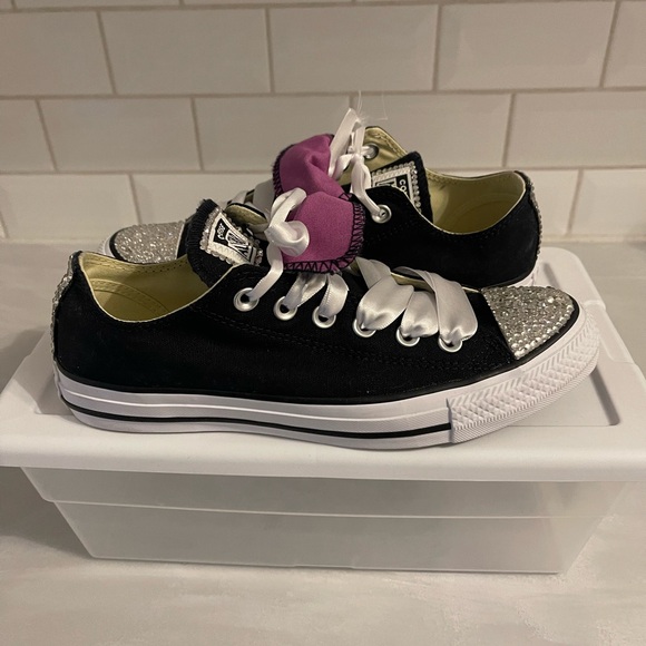 **NEW** Custom Bling Converse Size 8 - Picture 4 of 5